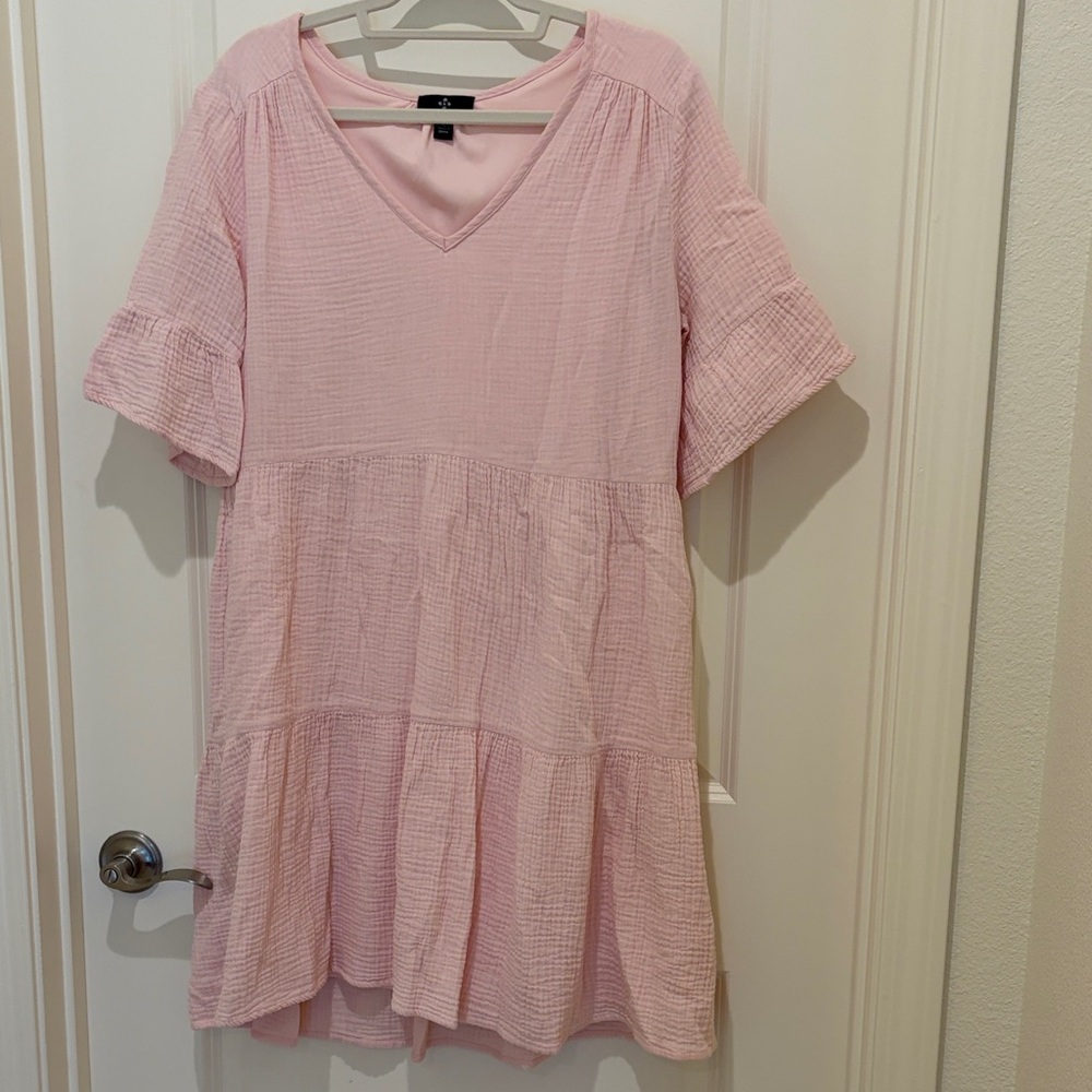 Large Ronni Nicole Light Pink Babydoll Dress